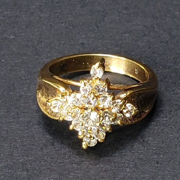 Vintage Ladies Cocktail Ring Size 8 - Picture 5 of 5